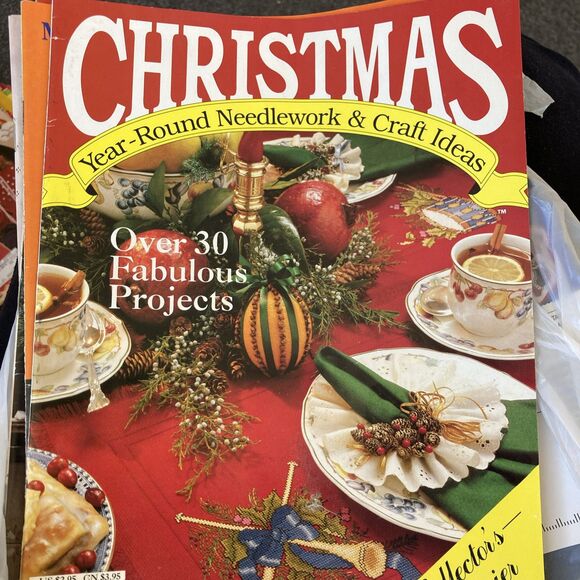 Christmas Year-Round Needlework And Holiday Craft Magazine 1990 Vol. 1 Patterns - Picture 1 of 7